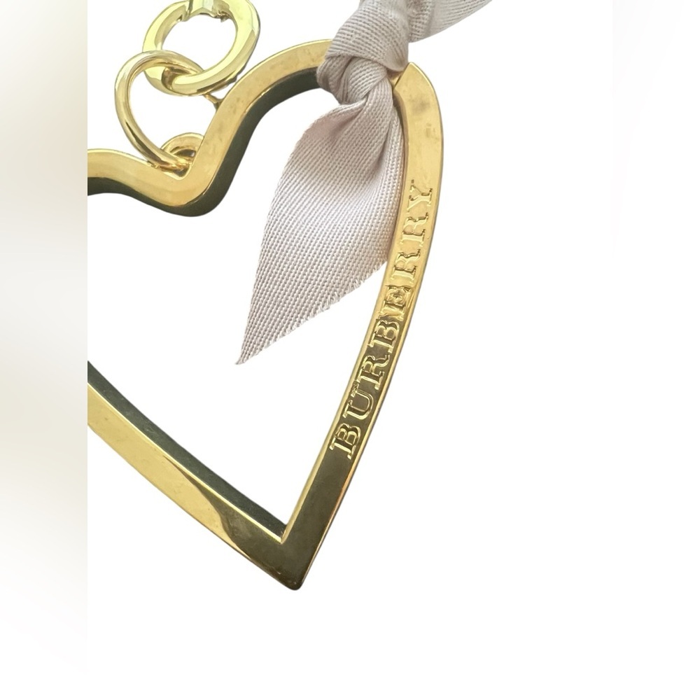 BURBERRY Heart Shaped Bag Charm - Picture 3 of 9